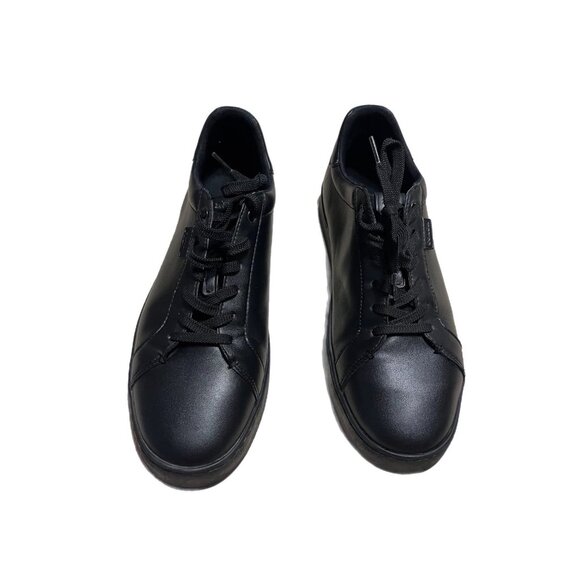 Coach Mens Leather Sneaker Low Line Size 11 D Black C8874 - Picture 1 of 7